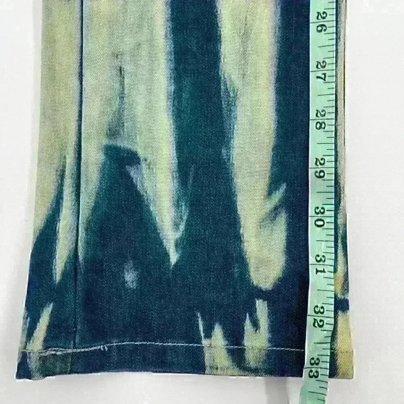 Frankie B. Womens Size 28 Tie Dye Jeans Low Rise Medium Wash - Picture 6 of 7